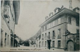 Postkarte 1905, Fribourg - Ecole ménagère