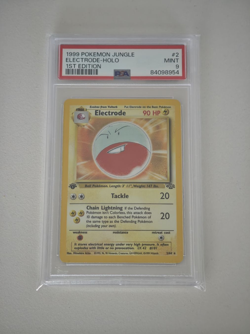 Pokémon Cartes à collectionner: Pokemon Electrode Holo 1st Edition PSA 9 1999 – D'occasion à Zürich par TrueTrade