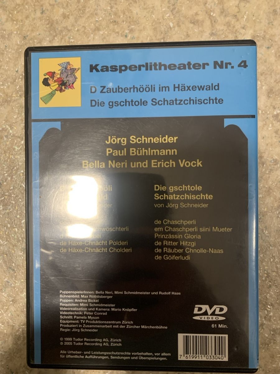 Tutti i DVDs: DVD Kasperlitheater Nr. 4 – Usato da Sempach venduto da Nimsaj5 1