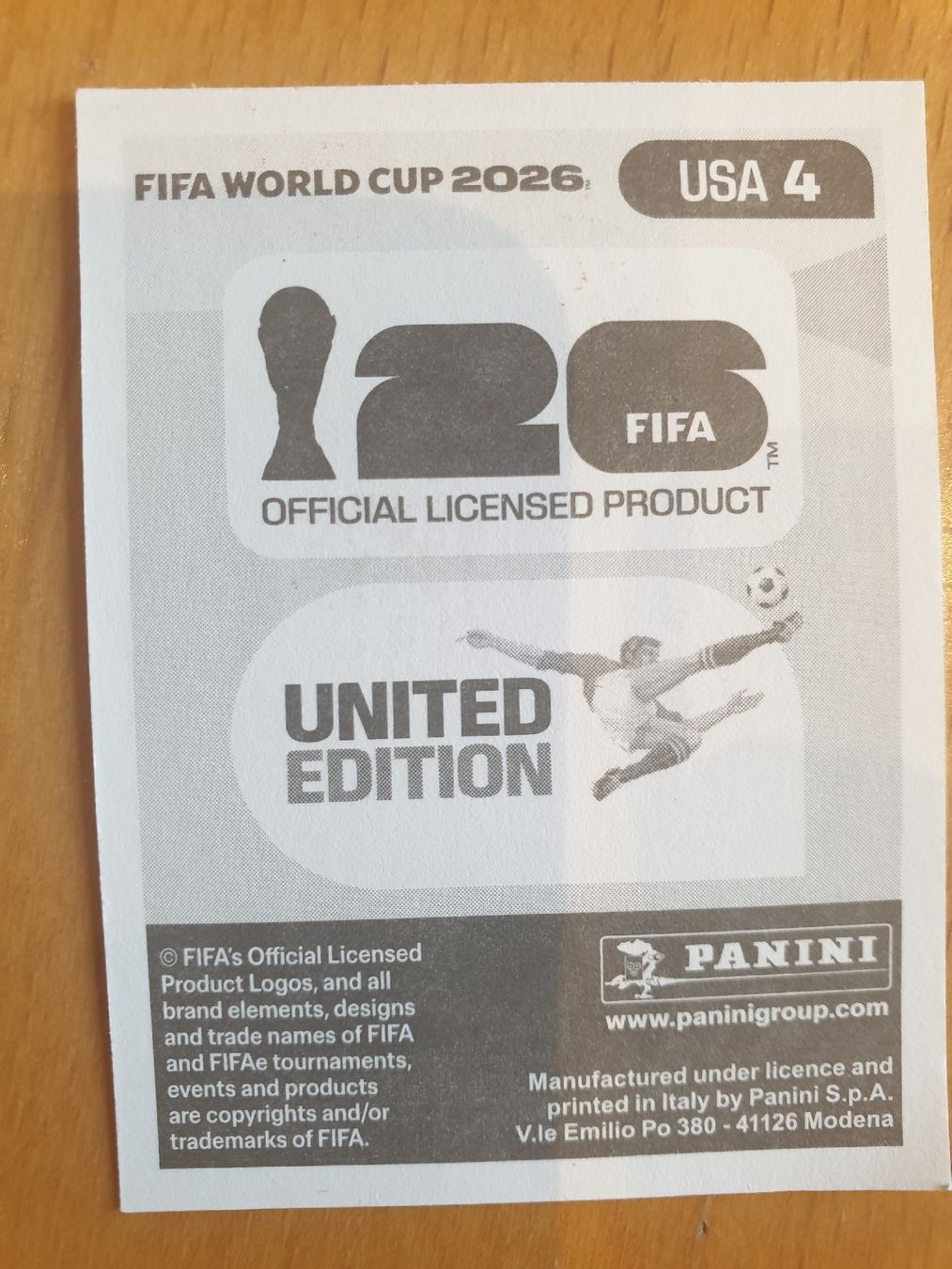 Panini Sammelbilder & Trading cards: Panini WM 2026 USA TIM REAM 04 – Neu (gemäss Beschreibung) aus Einsiedeln von MGXX 1