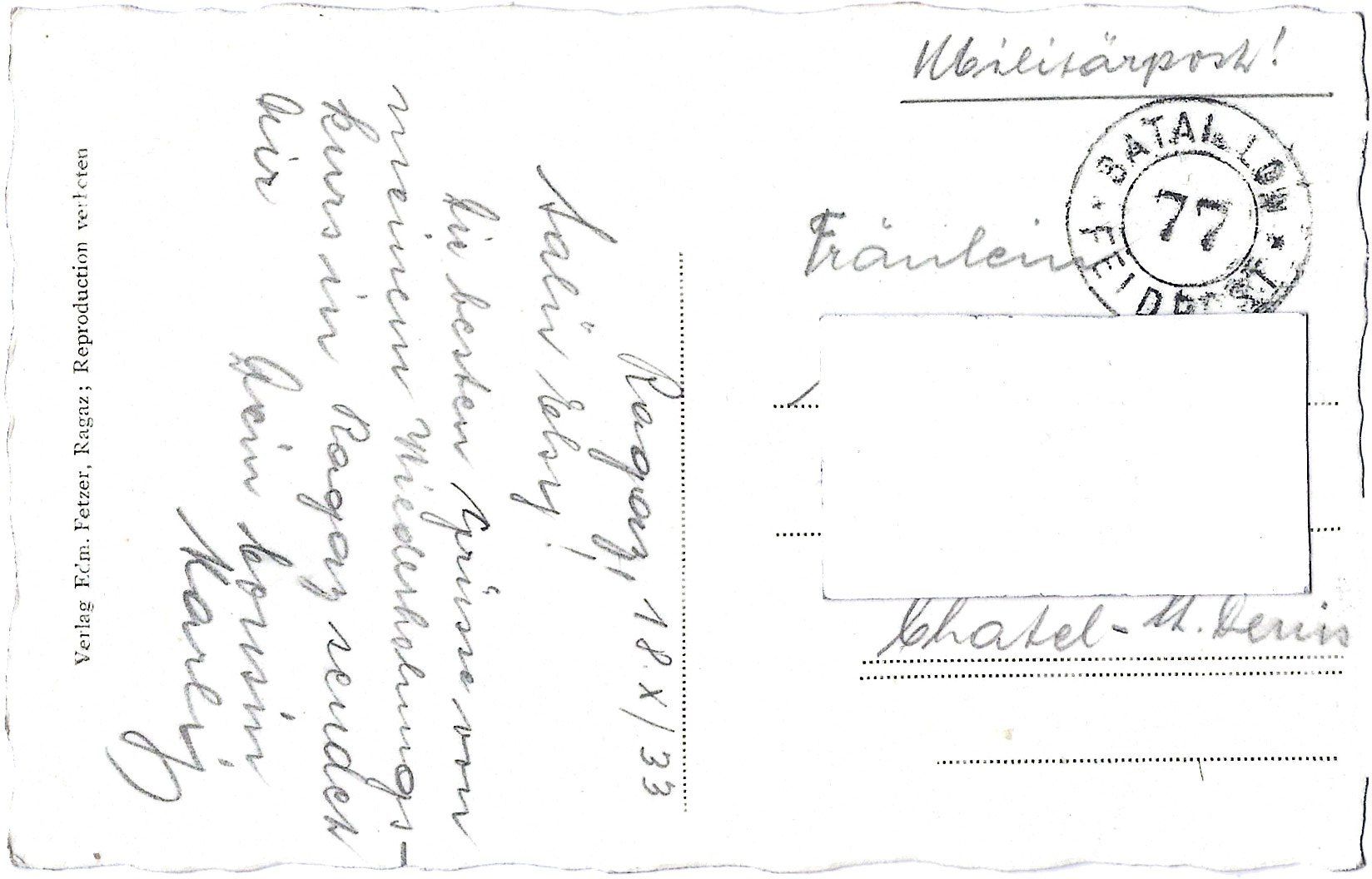 Ansichtskarten: Bad  Ragaz    54    (belebt) – Gebraucht aus Bütschwil von Jackson1A 1