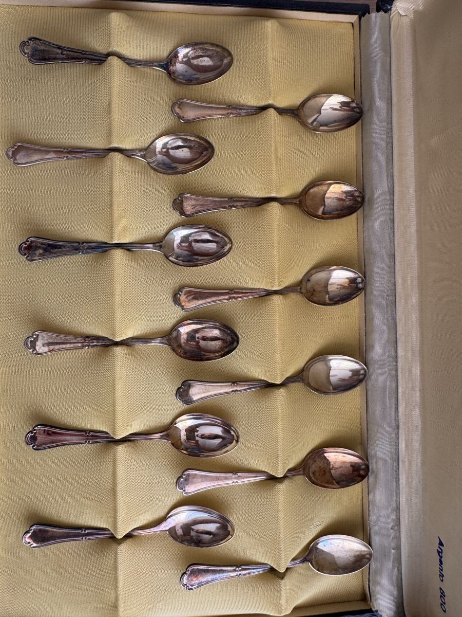 Cuillères: Ensemble de 12 cuillères Argento 800 Mauri G. – D'occasion à Brügg BE par haj_9zhk 6