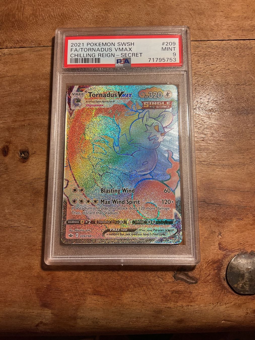 Pokémon Carte collezionabili: Tornadus VMAX Full Art, Chilling Reign Secret, PSA 9 Mint – Usato da Peseux venduto da Collectorbrothers 1