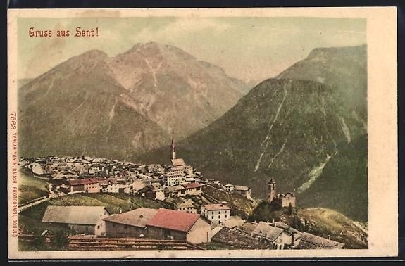 Cartes postales: AK Sent, Teilansicht mit Kirche – D'occasion à Berlin par bartko-reher