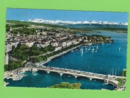 Zürich, Quaibrücke,Utoquai,Glarneralpen