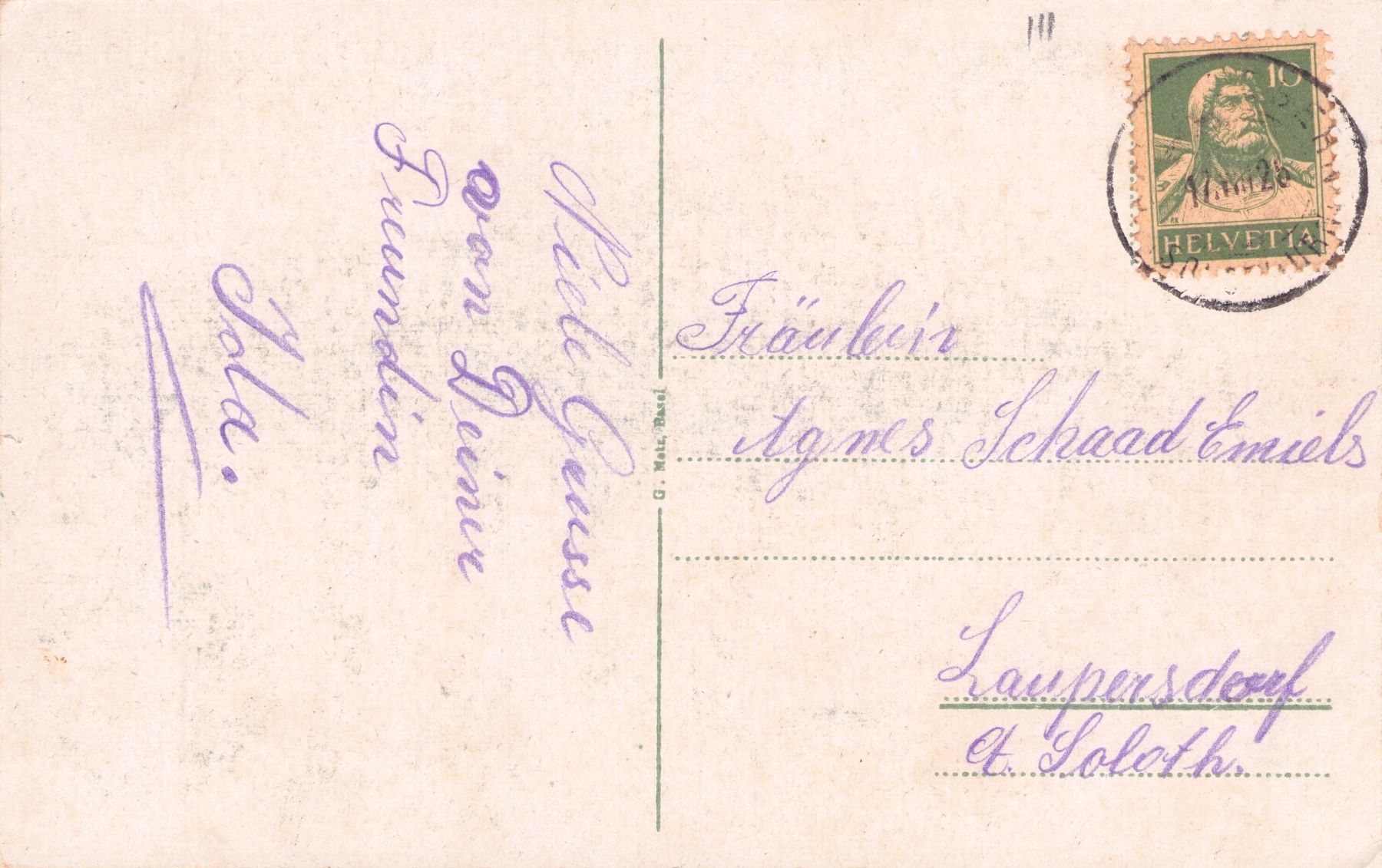 Ansichtskarten: Oberbalmberg SO // 1925 Kurhotel // Sommer – Gebraucht aus Basel von intermezzo12 1