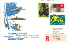 Briefe Erstflug Lot - Aeroflot - diverse Destinationen