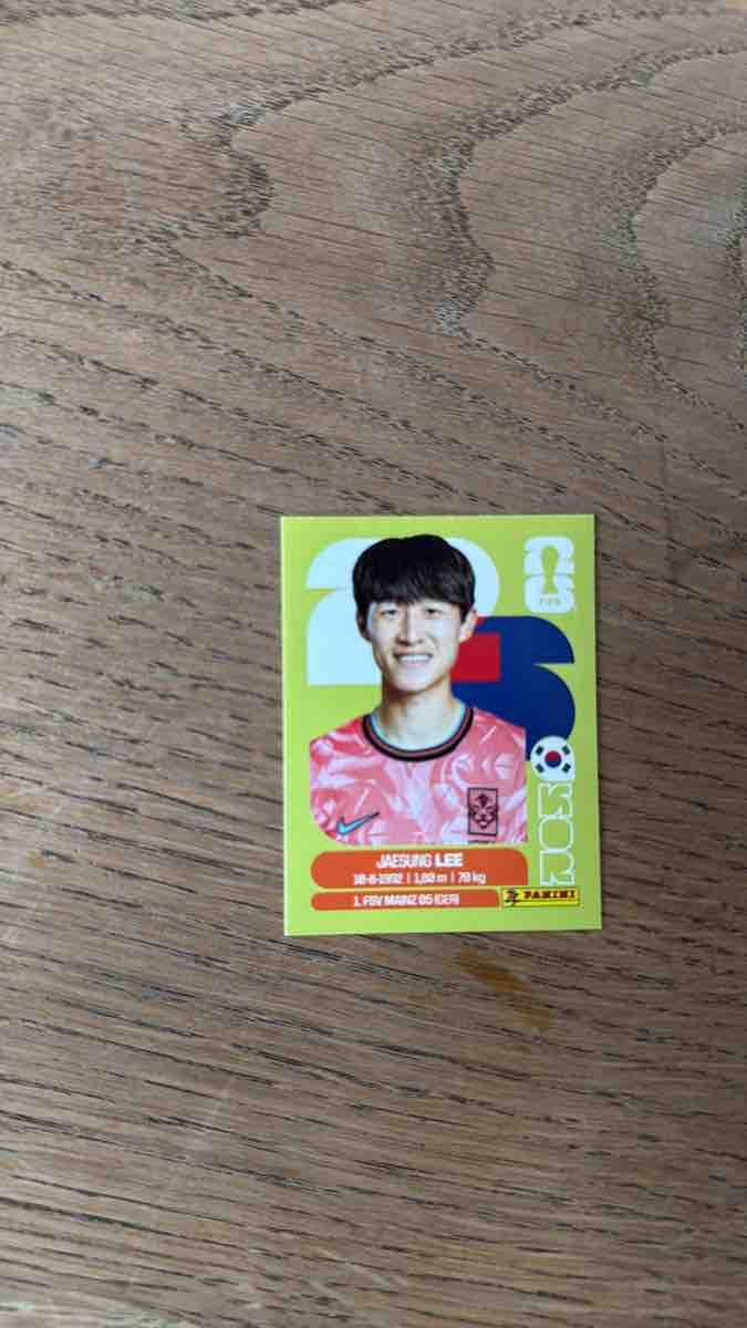 Panini Carte collezionabili: Fussball Sticker Jaesung Lee Panini – Usato da Jenaz venduto da herr-fino