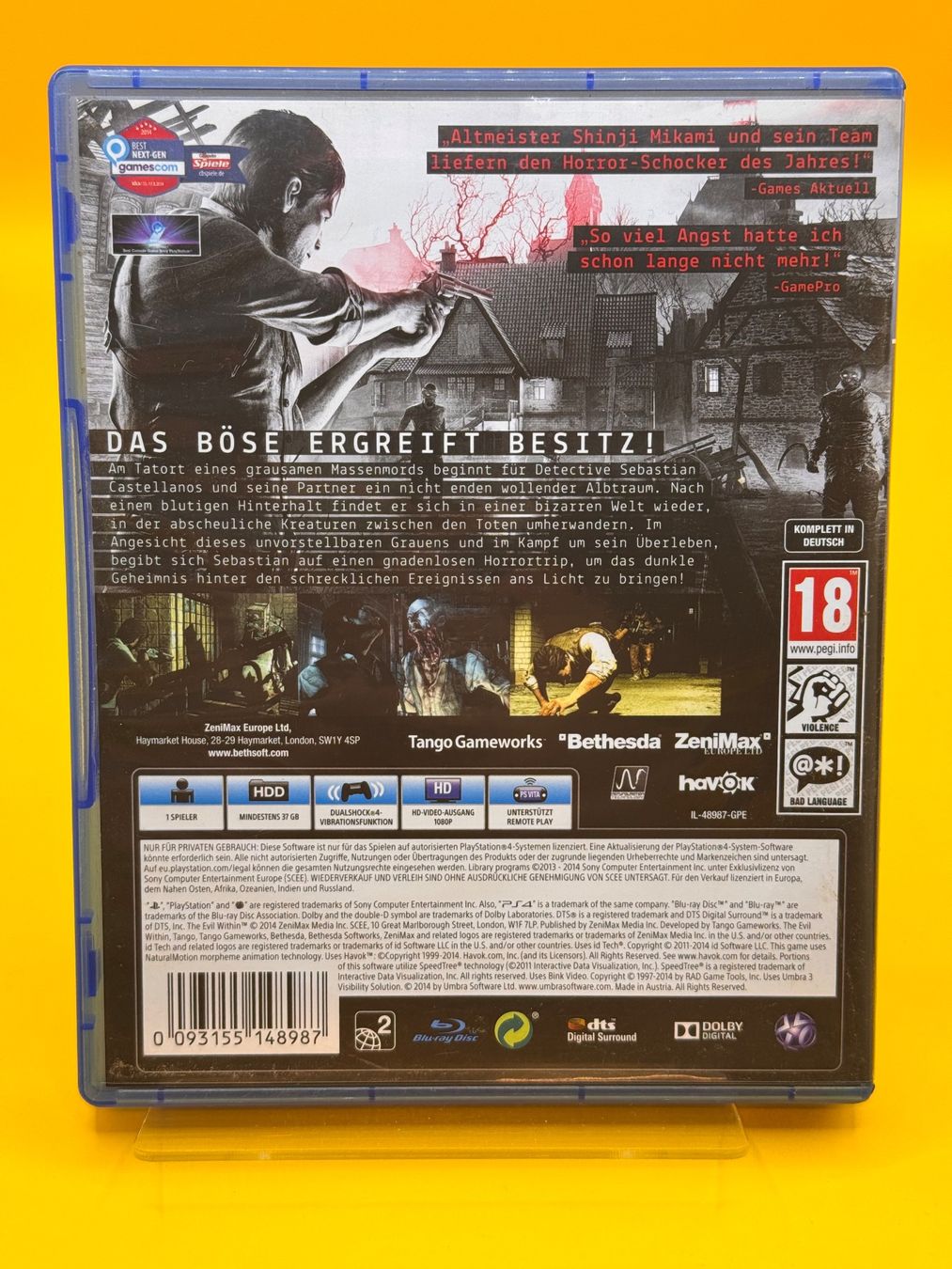 Sony Giochi: The Evil Within PS4 Horrorspiel – Usato da Oberwil b. Zug venduto da silver2024 1