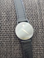 Movado by Zenith élégante, cadran noir, bracelet cuir
