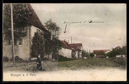 AK Wangen a. d. Aare, Ortspartie mit Wohnhäusern