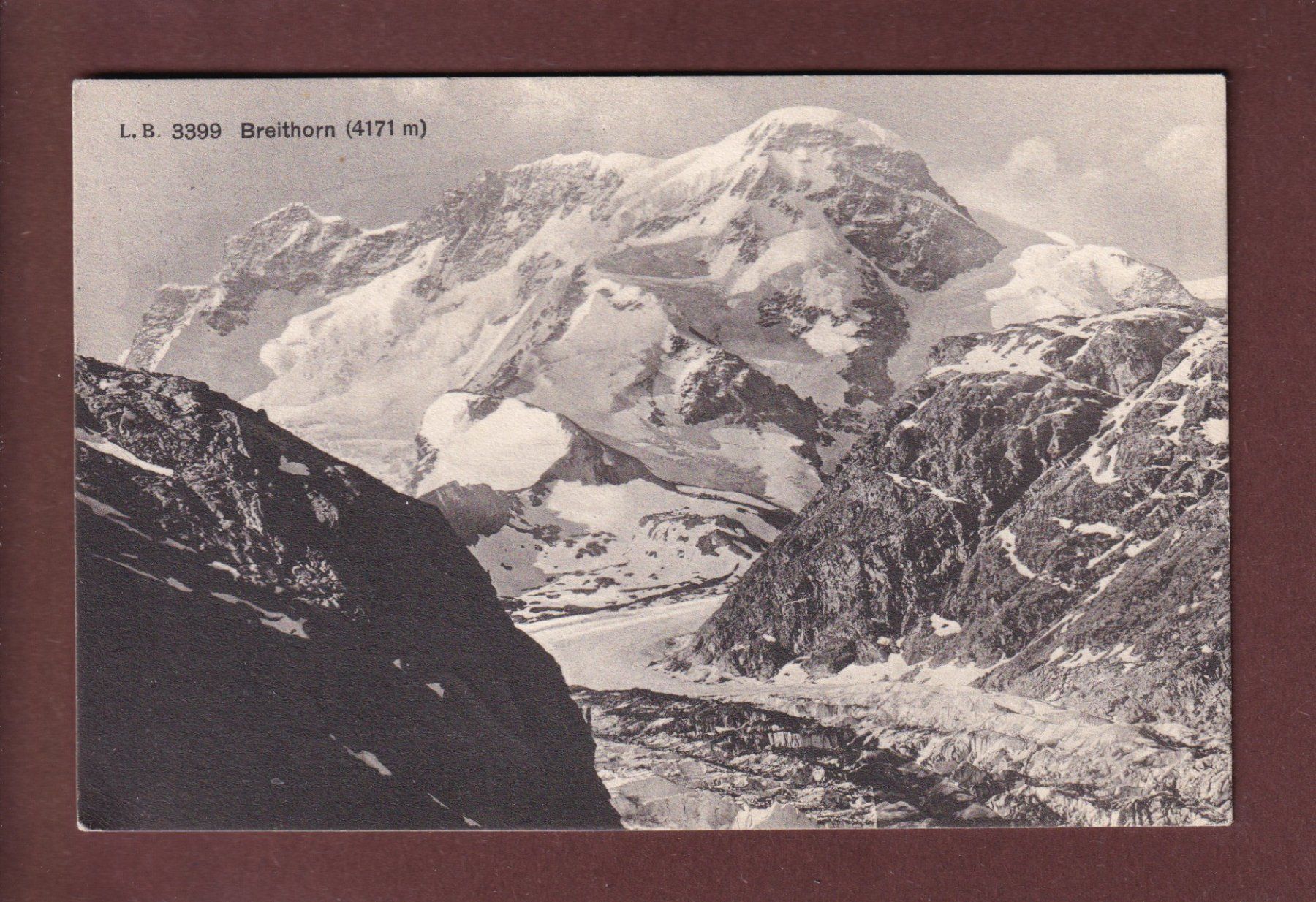 Cartoline postali: BREITHORN - 1919 – Usato da Pully venduto da nicecards
