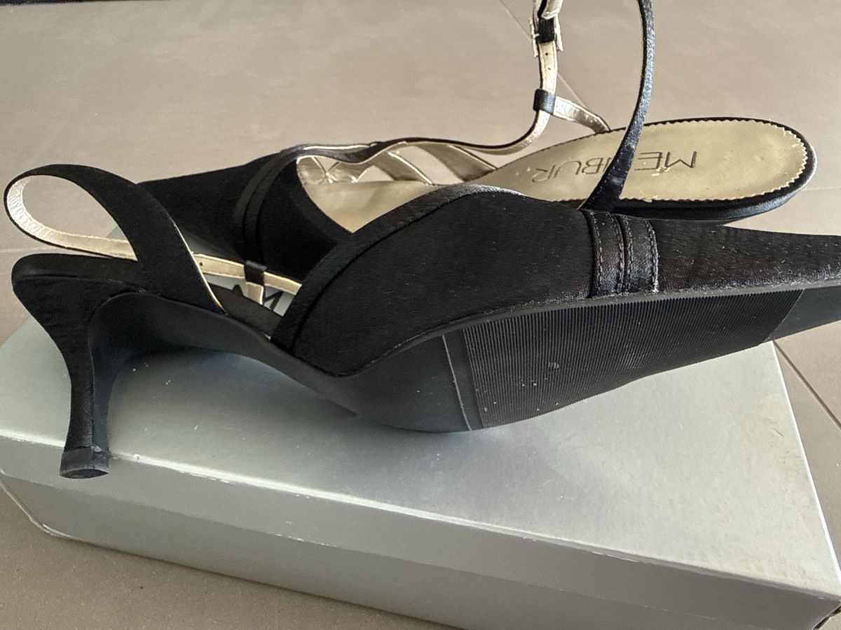 Scarpe da donna: Menbur Slingback Heels Black Size 39 – Nuovo (secondo la descrizione) da Zürich venduto da nad_s27g 4