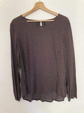 Top Bianca motif chic 100% viscose T42