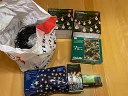 Lichterketten-Konvolut, LED/Innen/Aussen/Weihnachten