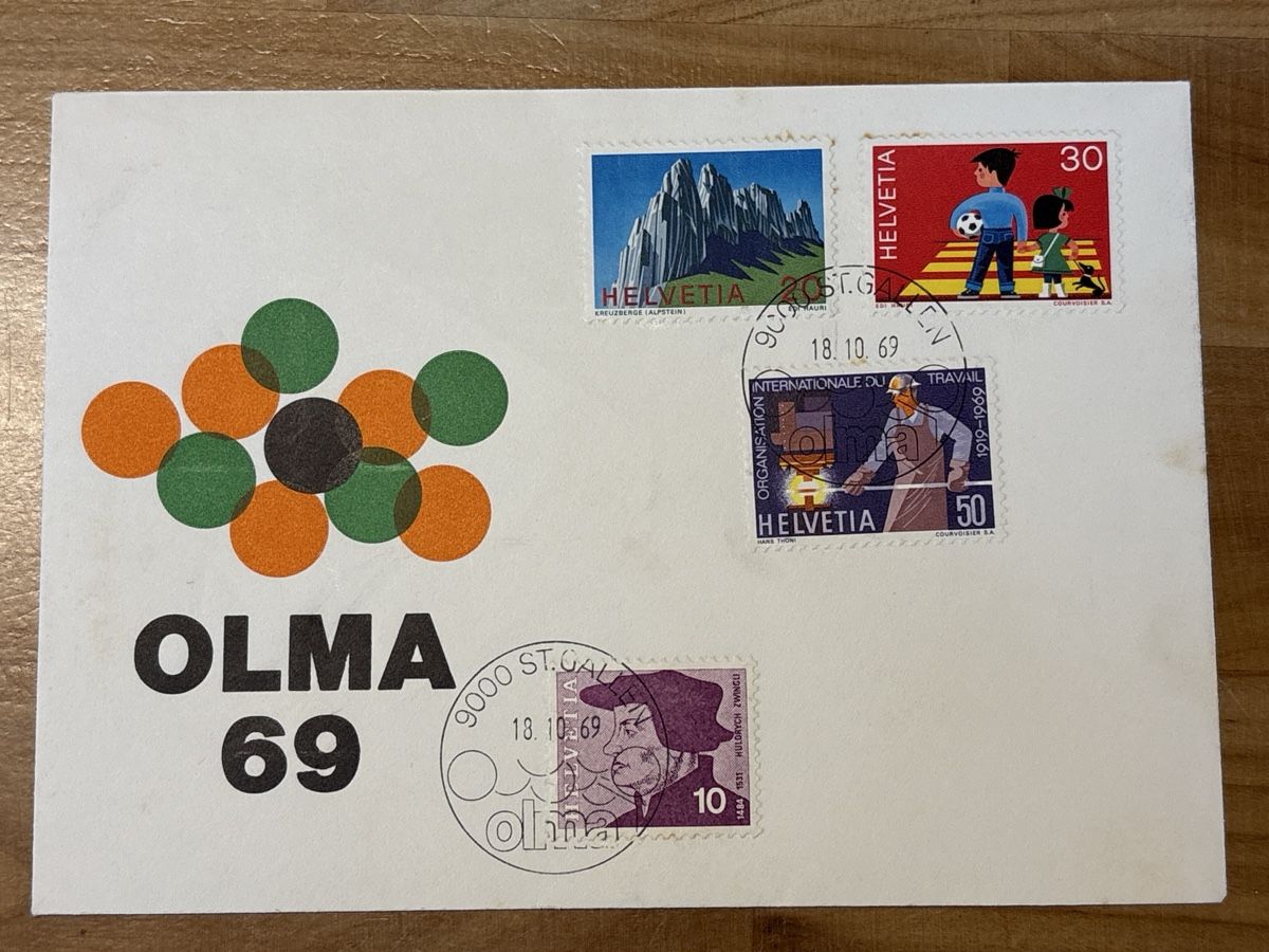 Tutti i francobolli: Ersttagsbrief von OLMA 1969 – Usato da Rümlang venduto da resale35