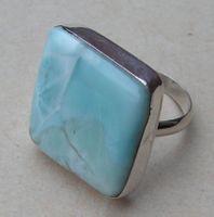 ♥ MASSIV / RING / LARIMAR - ATLANTIS STEIN / GROSSE 60 ♥