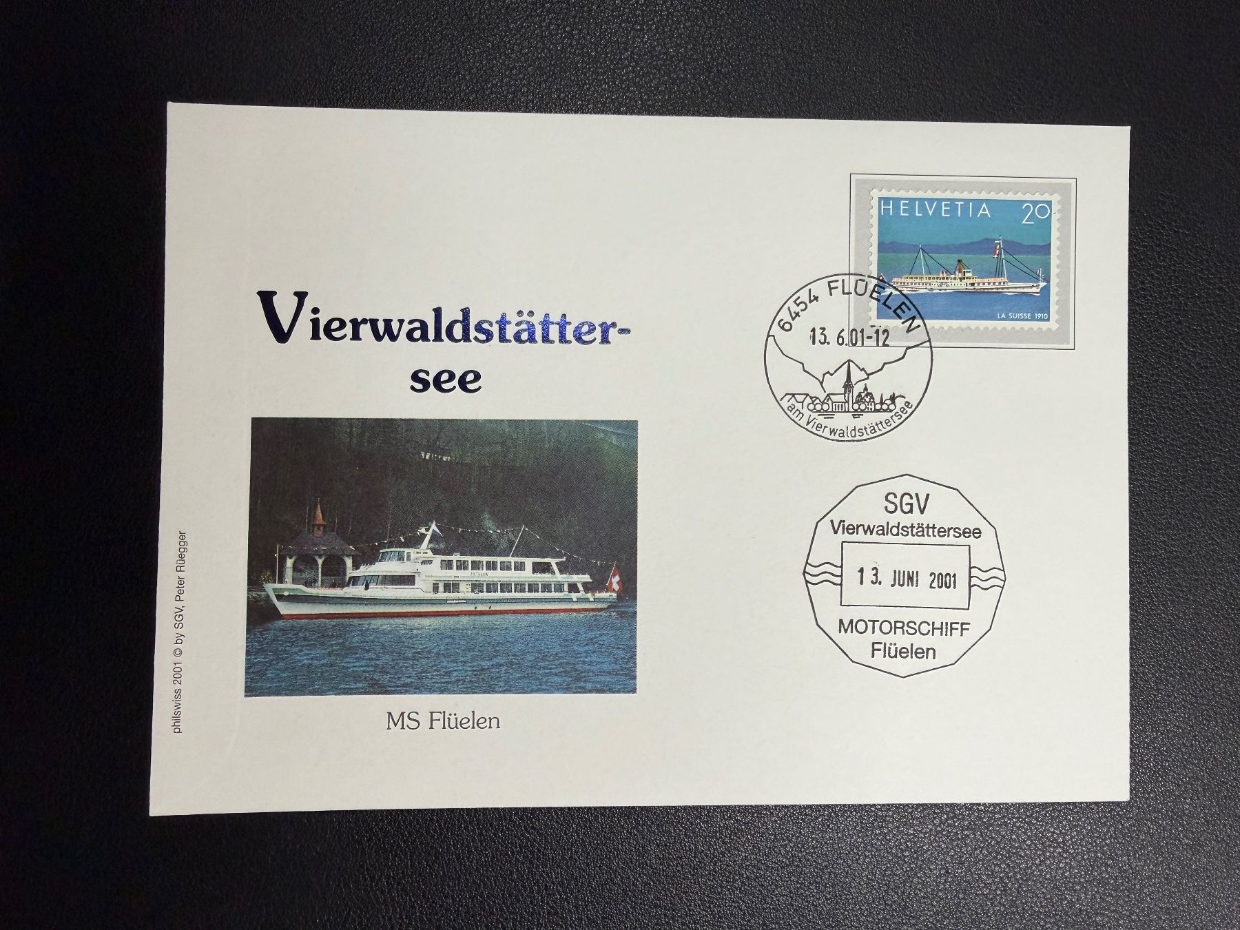 Tutti i francobolli: Schweizer Schiffspost Vierwaldstättersee MS Flüelen 2001 – Usato da oberrüti venduto da jeanmei