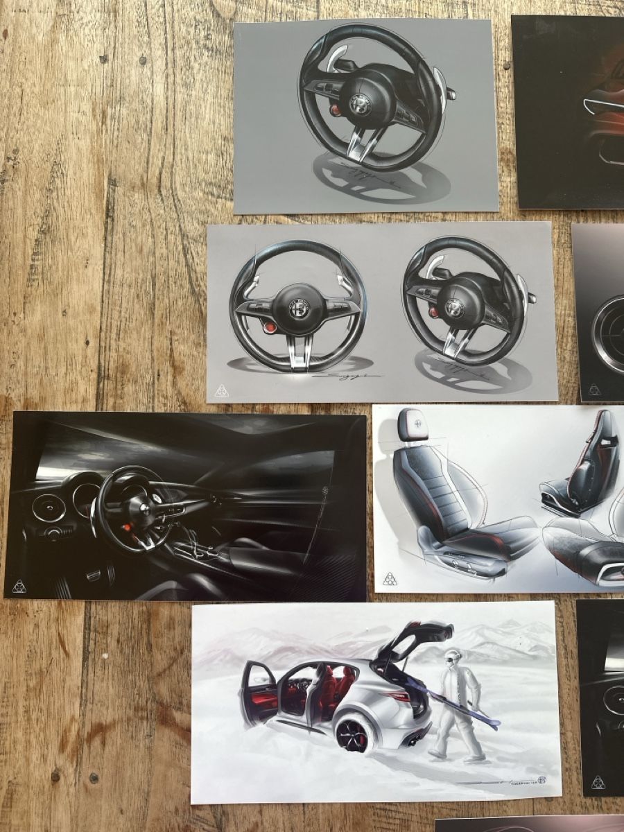 Alfa Romeo Carte collezionabili: 10 Alfa Romeo Design Skizzen – Nuovo (secondo la descrizione) da Zürich venduto da ape_gb8z 2