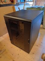 Netzwerkschrank 19 Zoll schwarz gebraucht guter Zustand