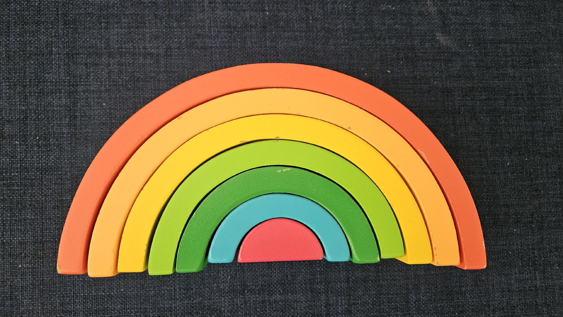 Giocattoli: Wooden Rainbow Stacker - Montessori  – Usato da Dübendorf venduto da Danas_Corner 1