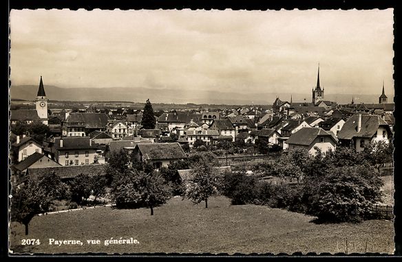 Cartes postales: AK Payerne, Vue générale – D'occasion à Berlin par bartko-reher