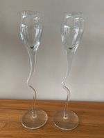 Schnaps Gläser,  2 Stk. NEU, spezieller Fuss, Höhe 27 cm