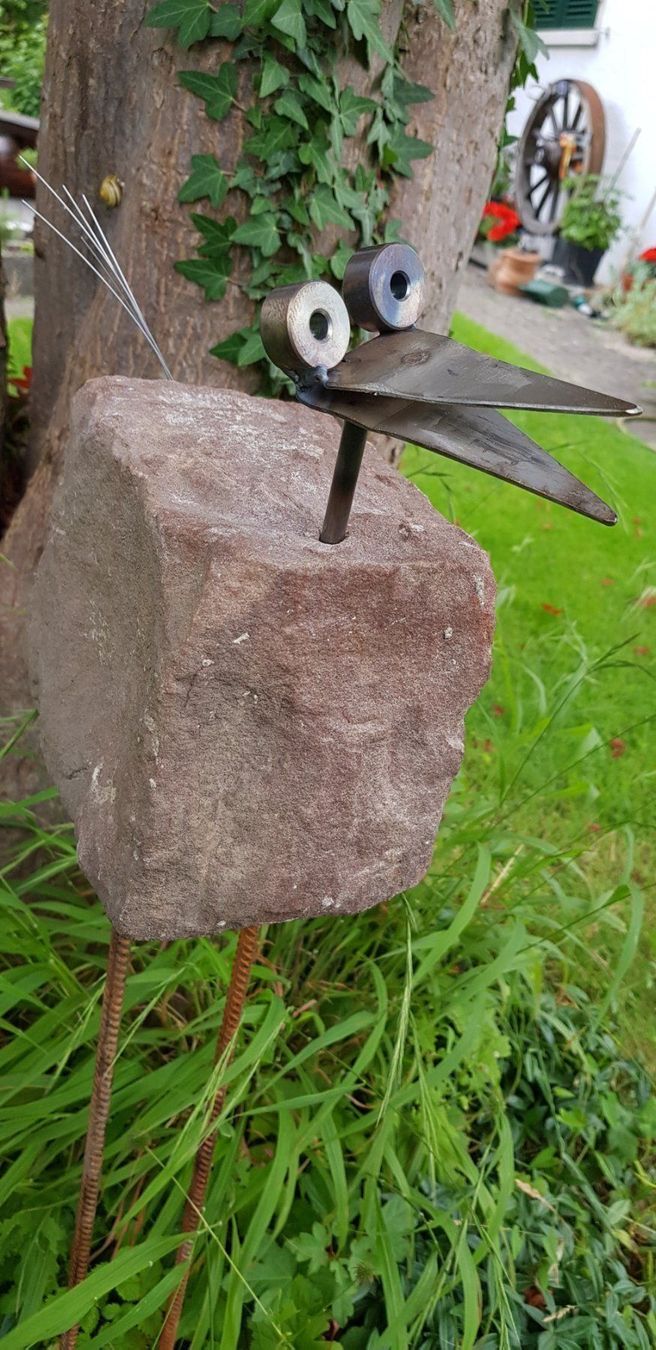 Skulpturen & Statuen: Stein- Metall-Vogel – Gebraucht aus Schaffhausen von beny06 4