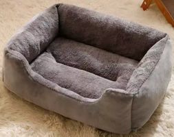 Hundebett Plüsch rechteckig