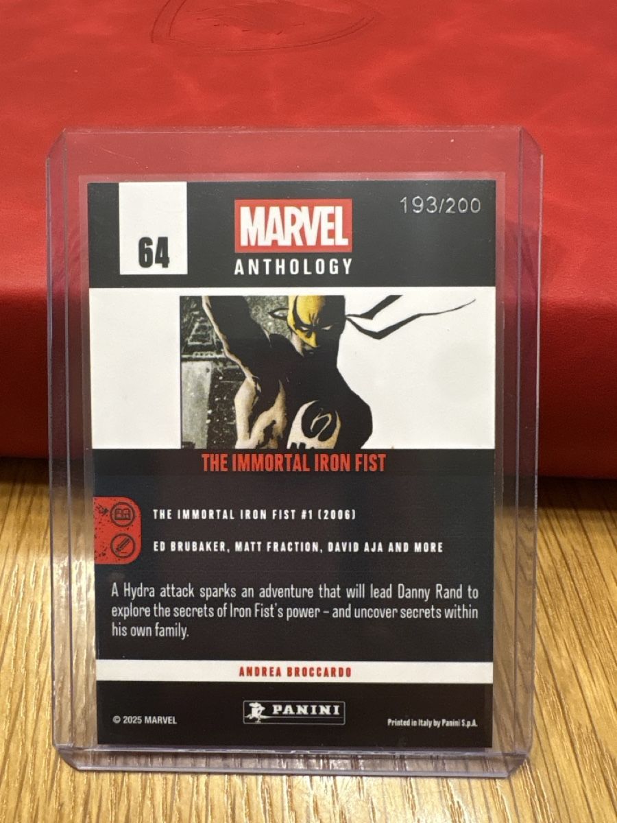 Panini Sammelbilder & Trading cards: Marvel Anthology The Immortal Iron Fist  – Neu (gemäss Beschreibung) aus Boningen von Stef_1991 1