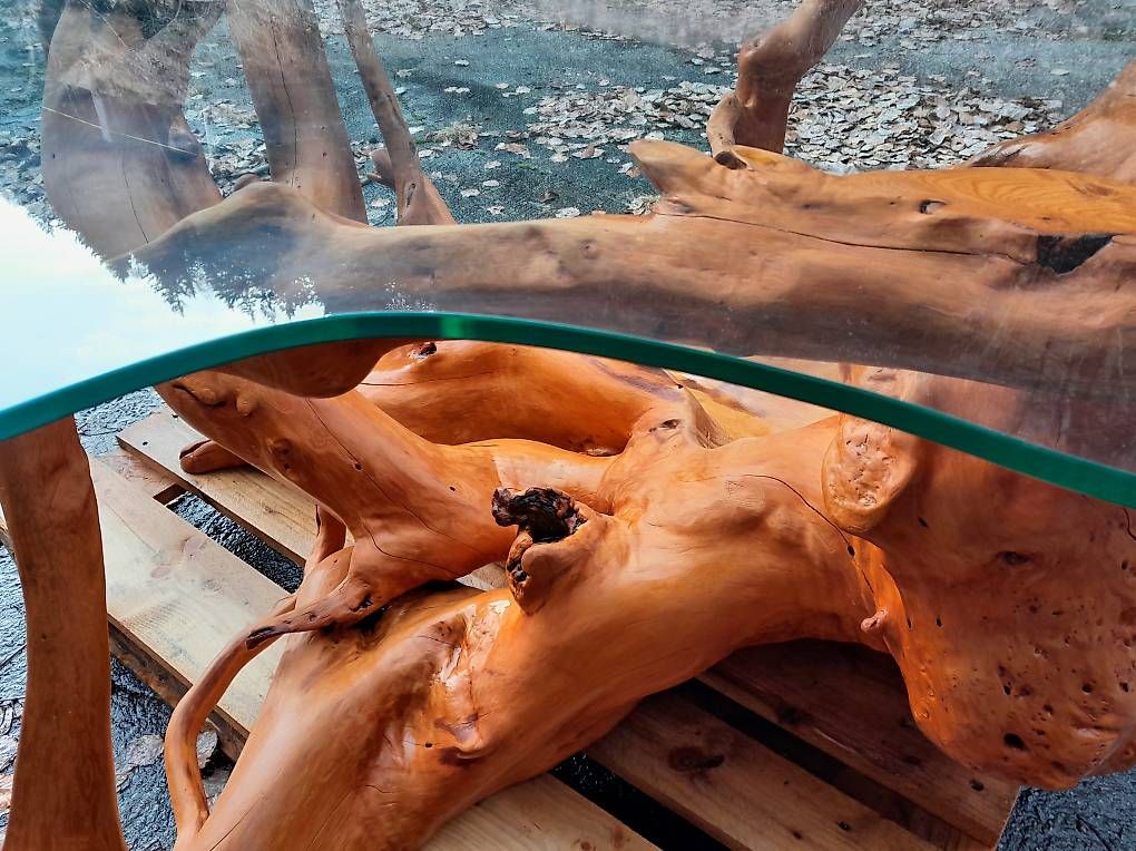 Tavoli: Table basse en sapin artisanale – Usato da Val d'Illiez venduto da jbe_2gnx 1
