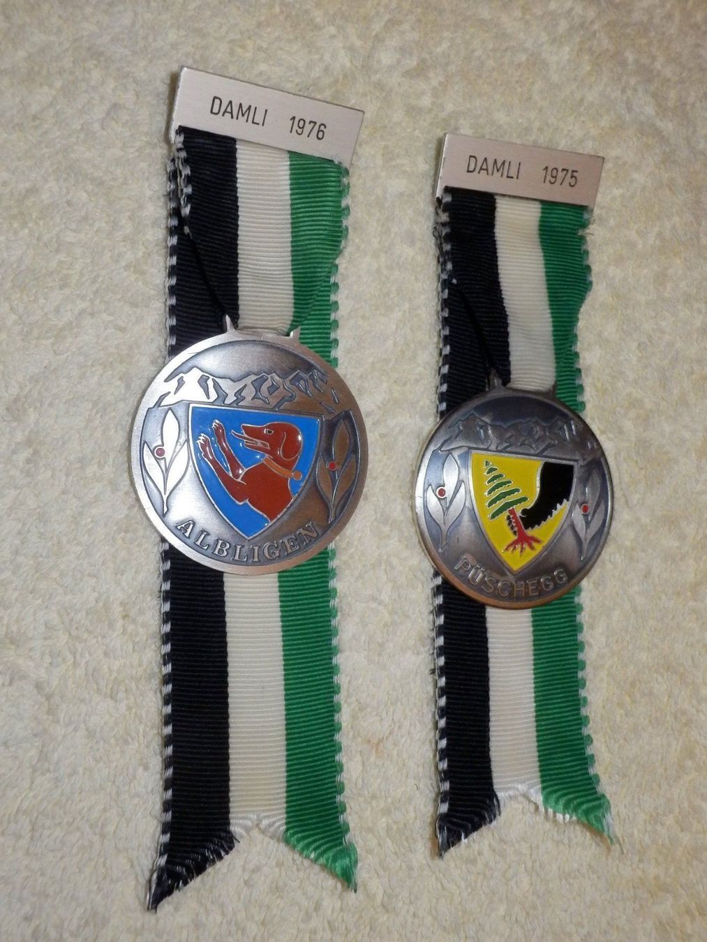 Médailles: 2 Medaillen,  "DAMLI" 1975 / 1976 – D'occasion à Ueberstorf par dinbau 1