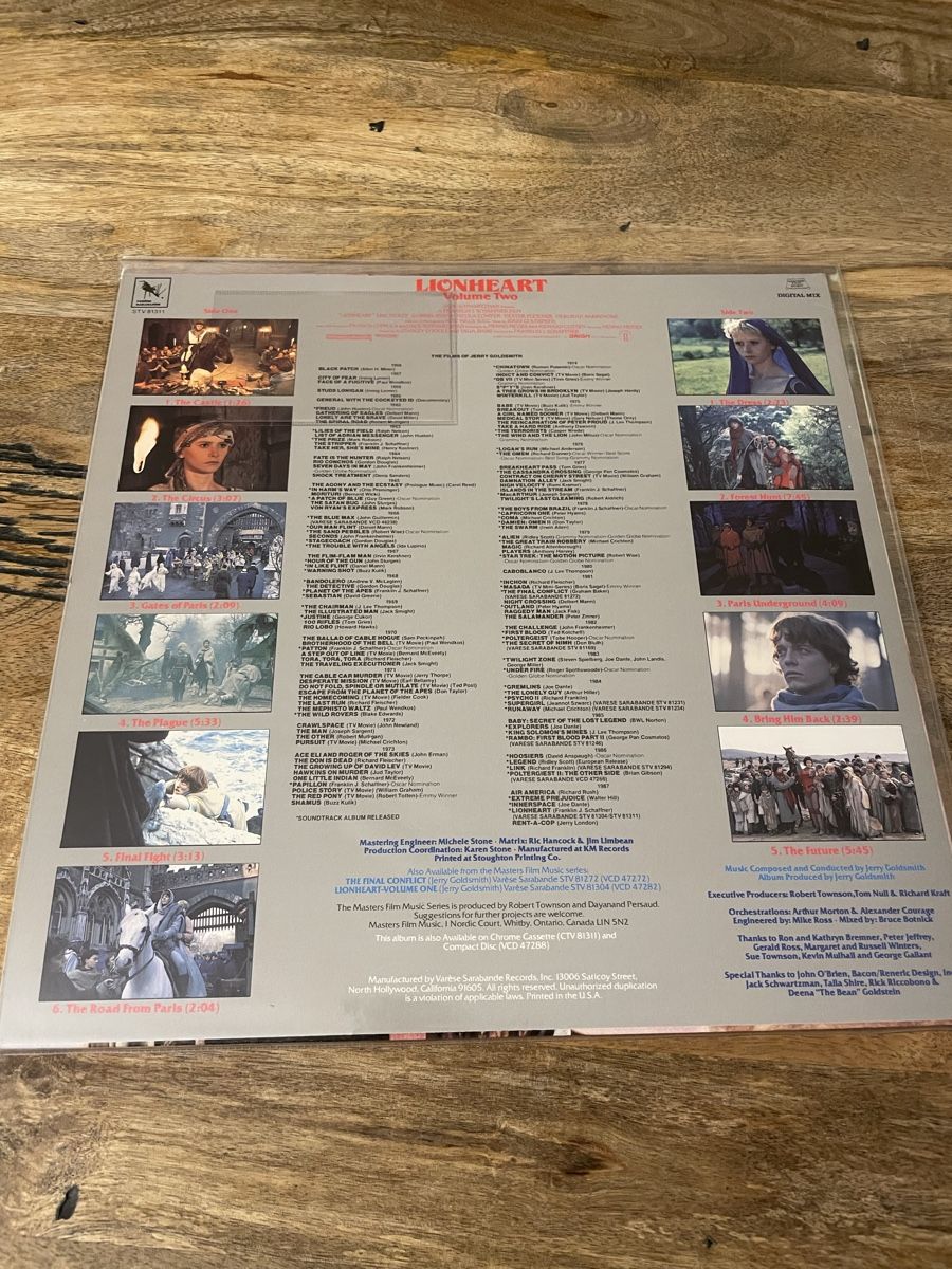 Dischi in vinile: Lionheart Volume Two LP - Jerry Goldsmith – Usato da Hombrechtikon venduto da baersandro 1