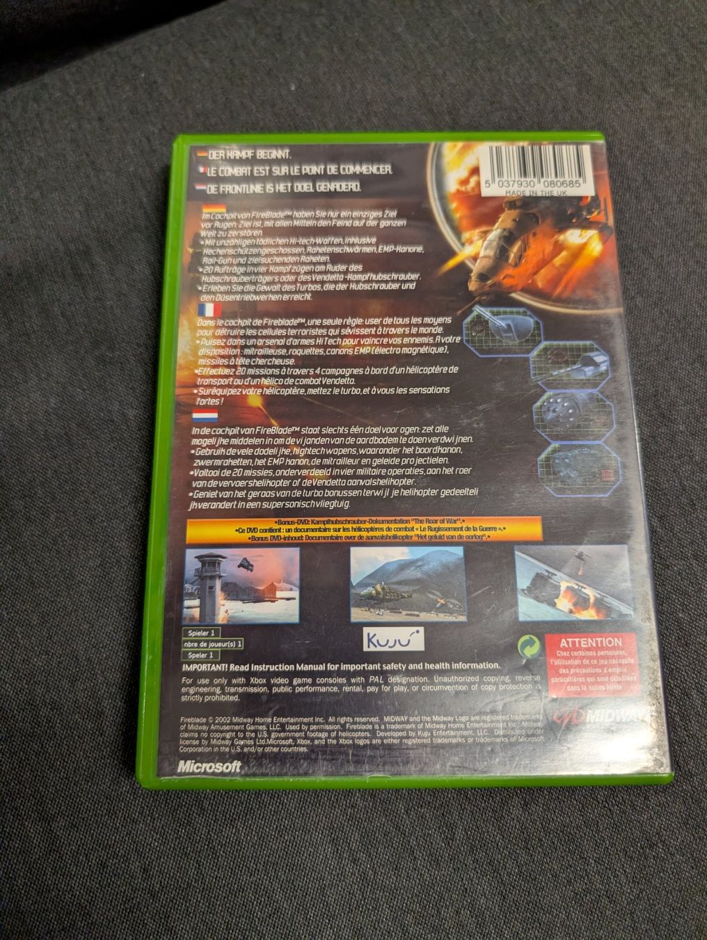 Jeux: Fire blade Microsoft xbox – D'occasion à Giubiasco par Ticinerd 1