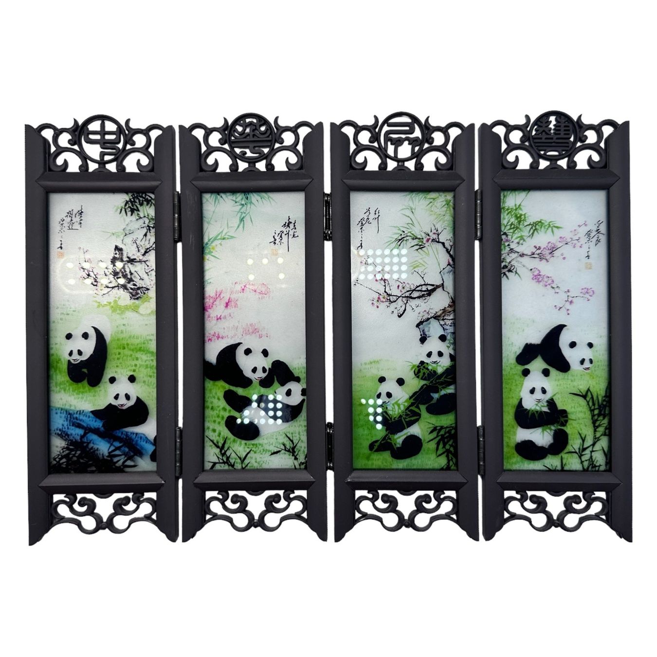 Paravents: Mini paravent chinois en bakélite verre peint calligraphie – Gebraucht aus Morges von vintiques 7