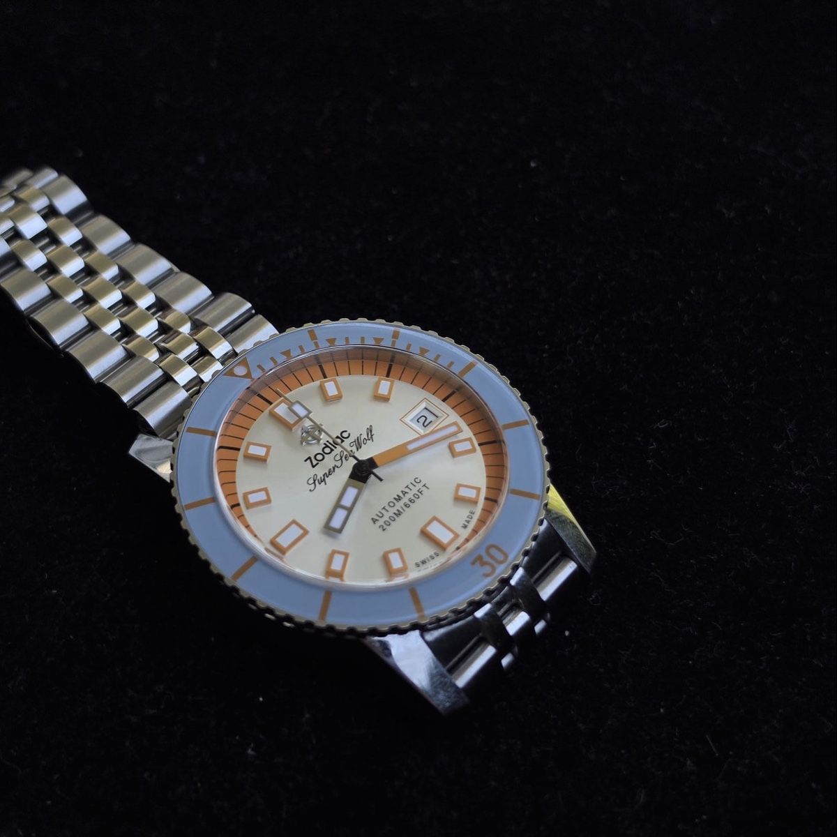 Zodiac Orologi: Montre Zodiac Super Sea Wolf Compressor diver  – Usato da Versoix venduto da Rambo_Watch_Sarl 1