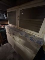 Antiker Küchenschrank, Buffet, Schrank, Vintage, Retro