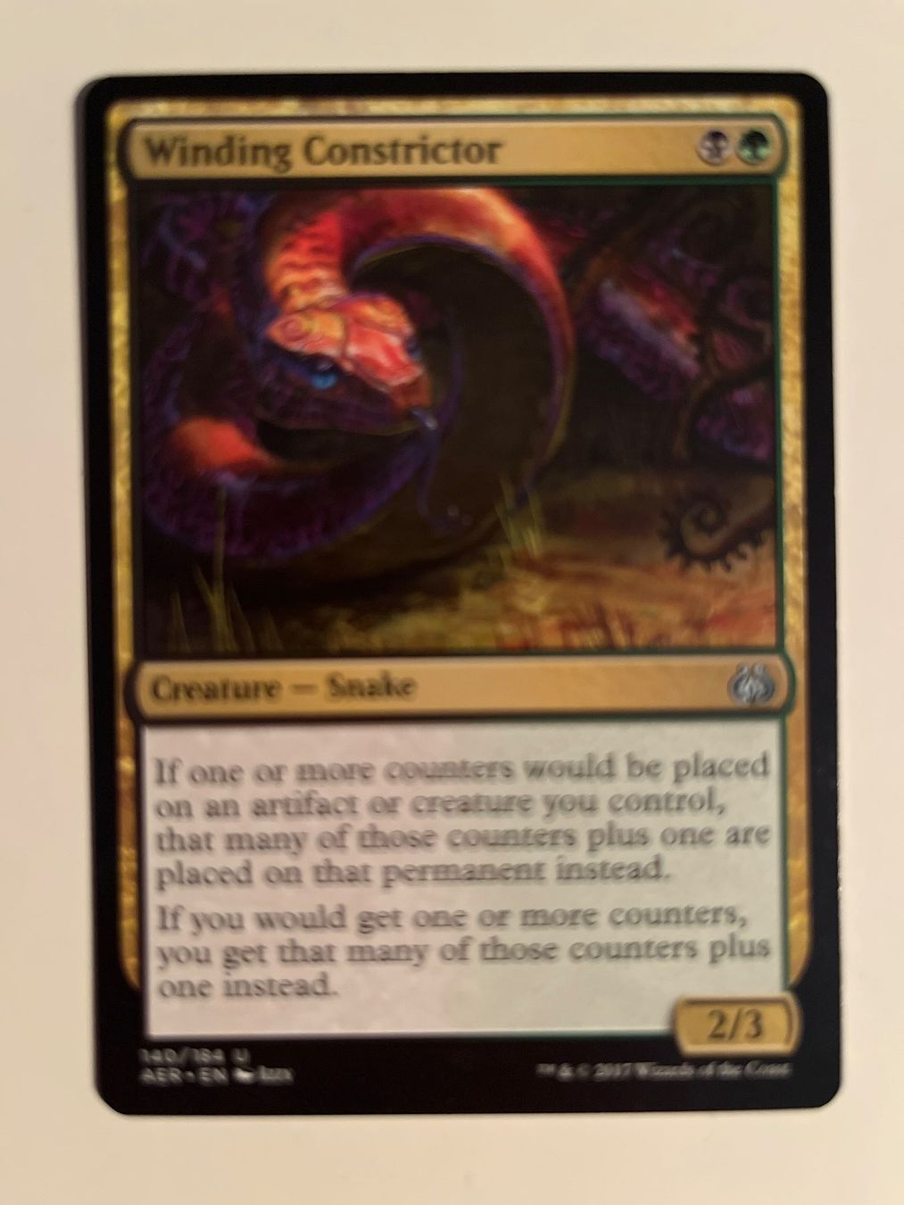 Magic The Gathering Carte collezionabili: 1 x Winding Constrictor - Magic: The Gathering - MtG – Usato da Kriens venduto da Shadi1980
