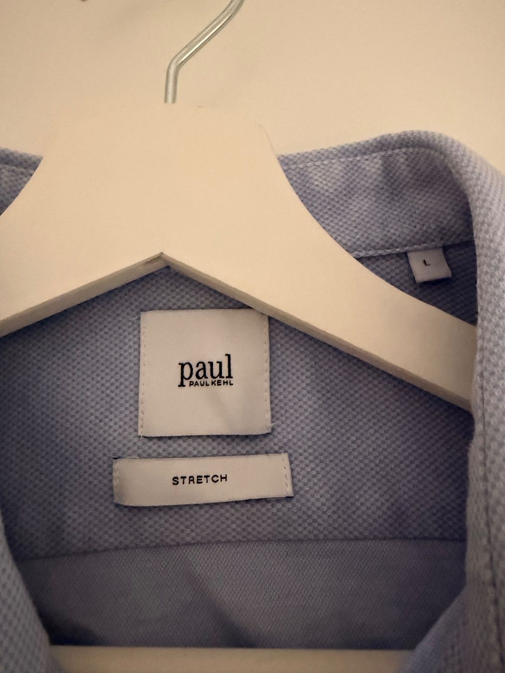 Camicie: Herren Hemd Paul Kehl hellblau Grösse L Stretch – Usato da Luzern venduto da mani032 1