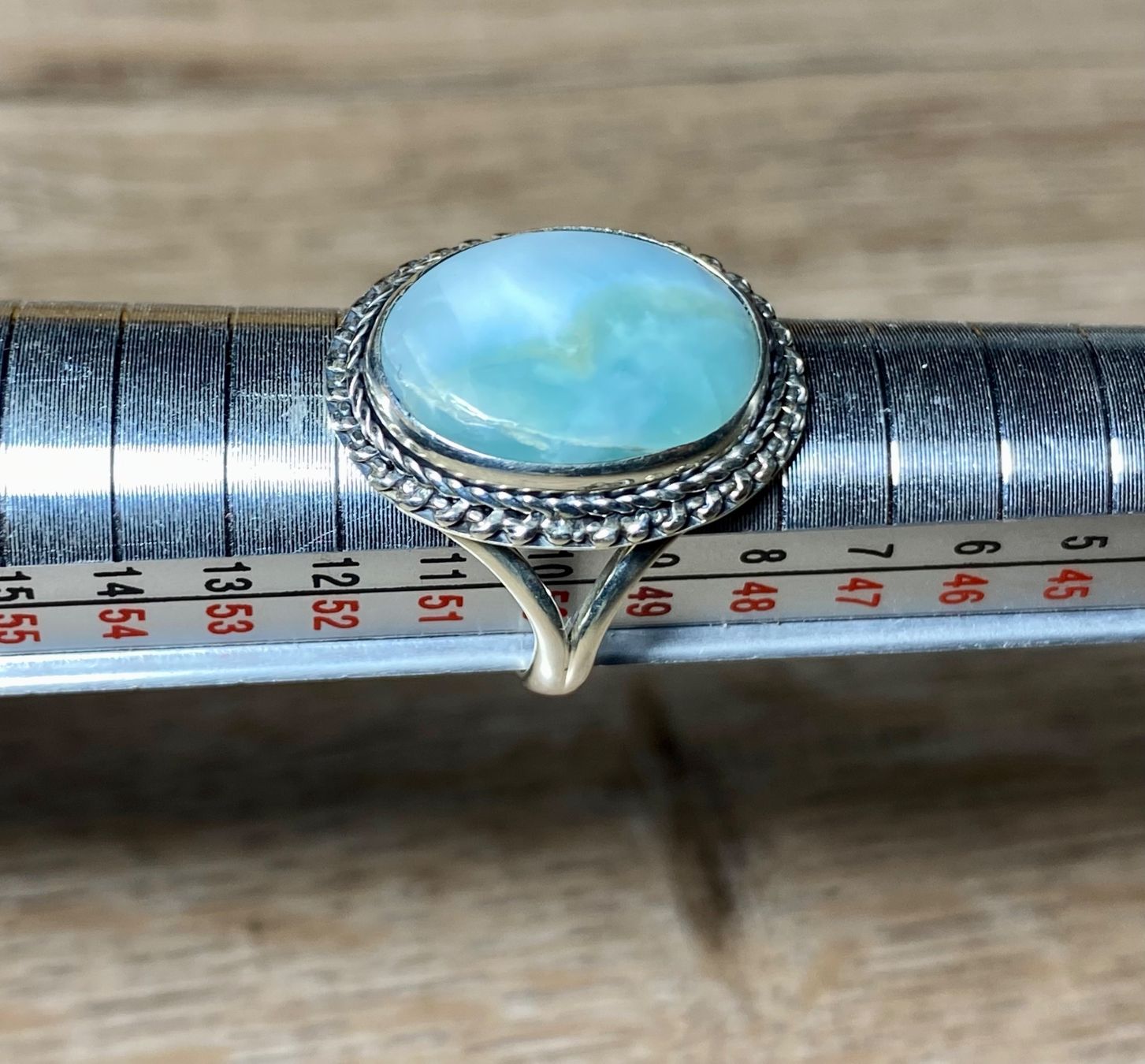 Anelli: natürlicher Amazonit - orientalischer 925 Silberring – Nuovo e nell'imballaggio originale da Laax venduto da Kiki_Kingdom3 3