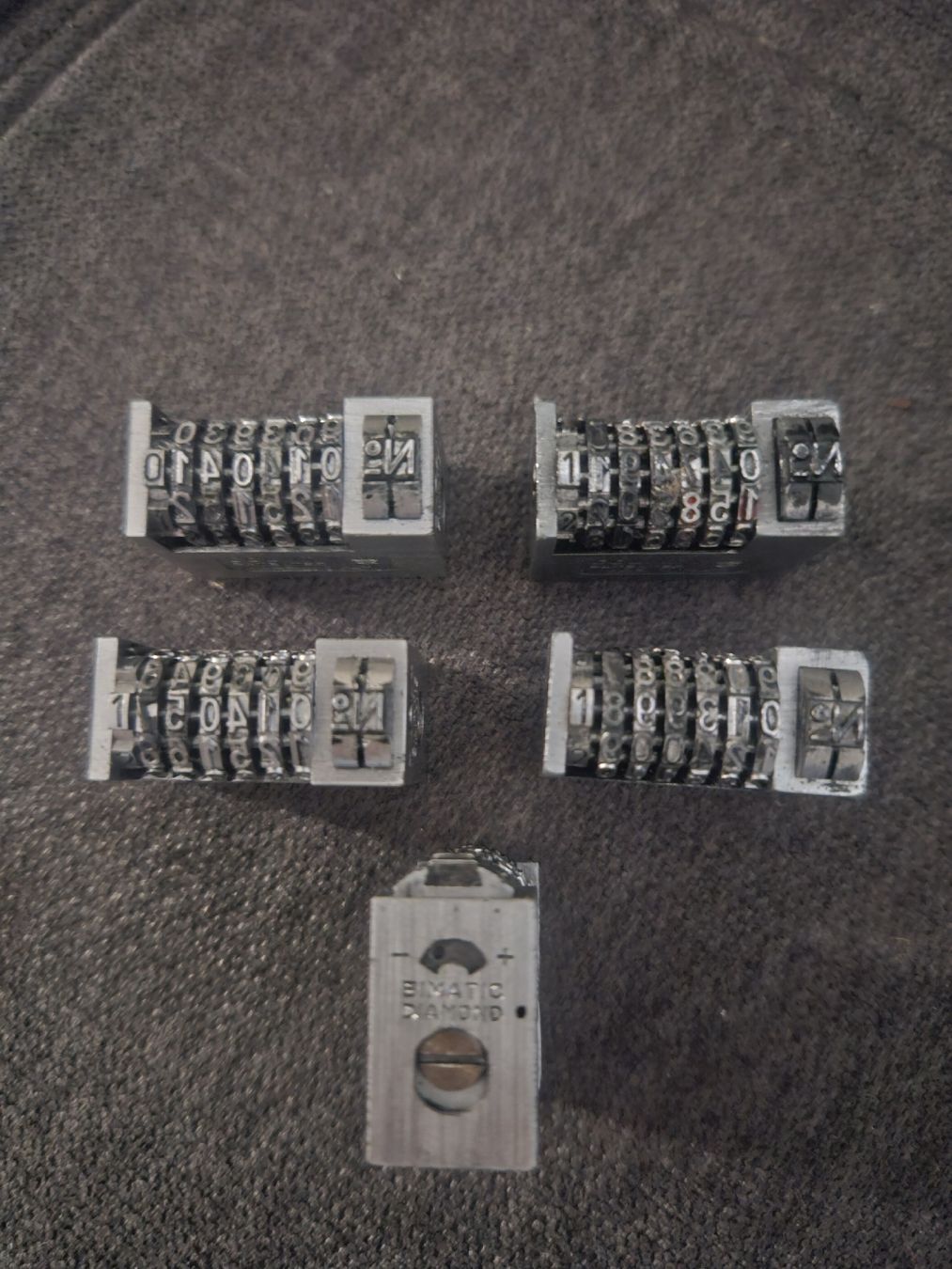 Timbri: Bimatic Diamond set di numeratori-set completo! – Usato da Caslano venduto da chr_5lkj
