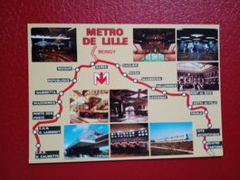 AK Bahn Frankreich Metro in Lille mehrbildrig