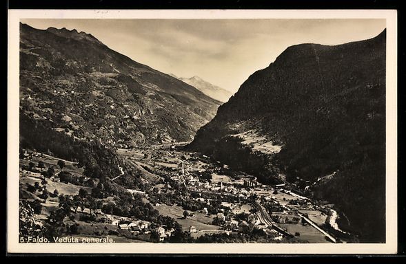 Cartoline postali: AK Faido, Veduta generale, 1929 – Usato da Berlin venduto da bartko-reher
