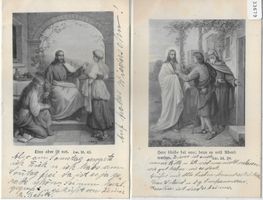 2 AK - Bibelszenen mit Jesus