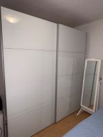 Schwebetürenschrank weiss Glasfronten Breite 200 cm guter...