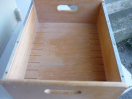 Karteikasten /Holzbox A5 quer mit Griffen,