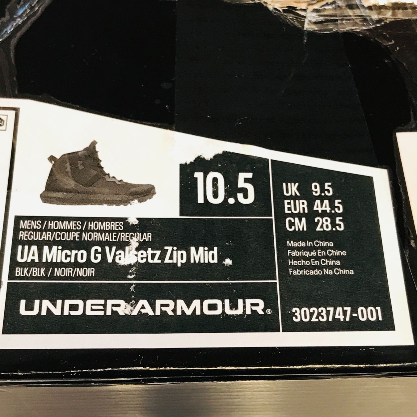 Under Armour Scarpe da uomo: Under Armour Micro G Valsetz Zip Mid Boots  Gr. 44.5 – Nuovo e nell'imballaggio originale da Luzern venduto da cap_pv8l 7