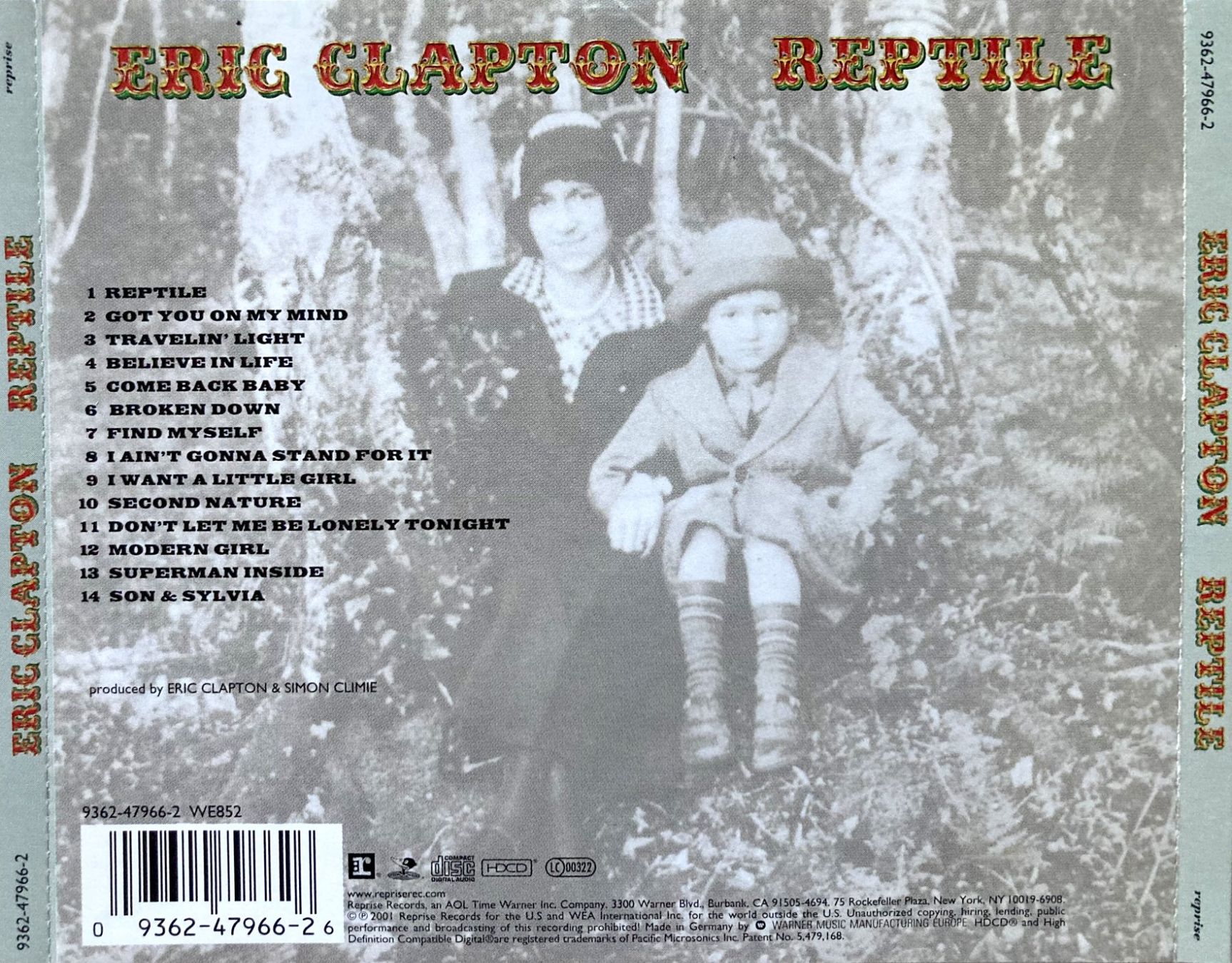 CD: ERIC CLAPTON - REPTILE – Usato da Bottens venduto da hotter-than-hell 1