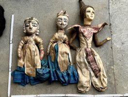 3 Antike Puppen wahrscheinlich Asien ev. Indien, Persien