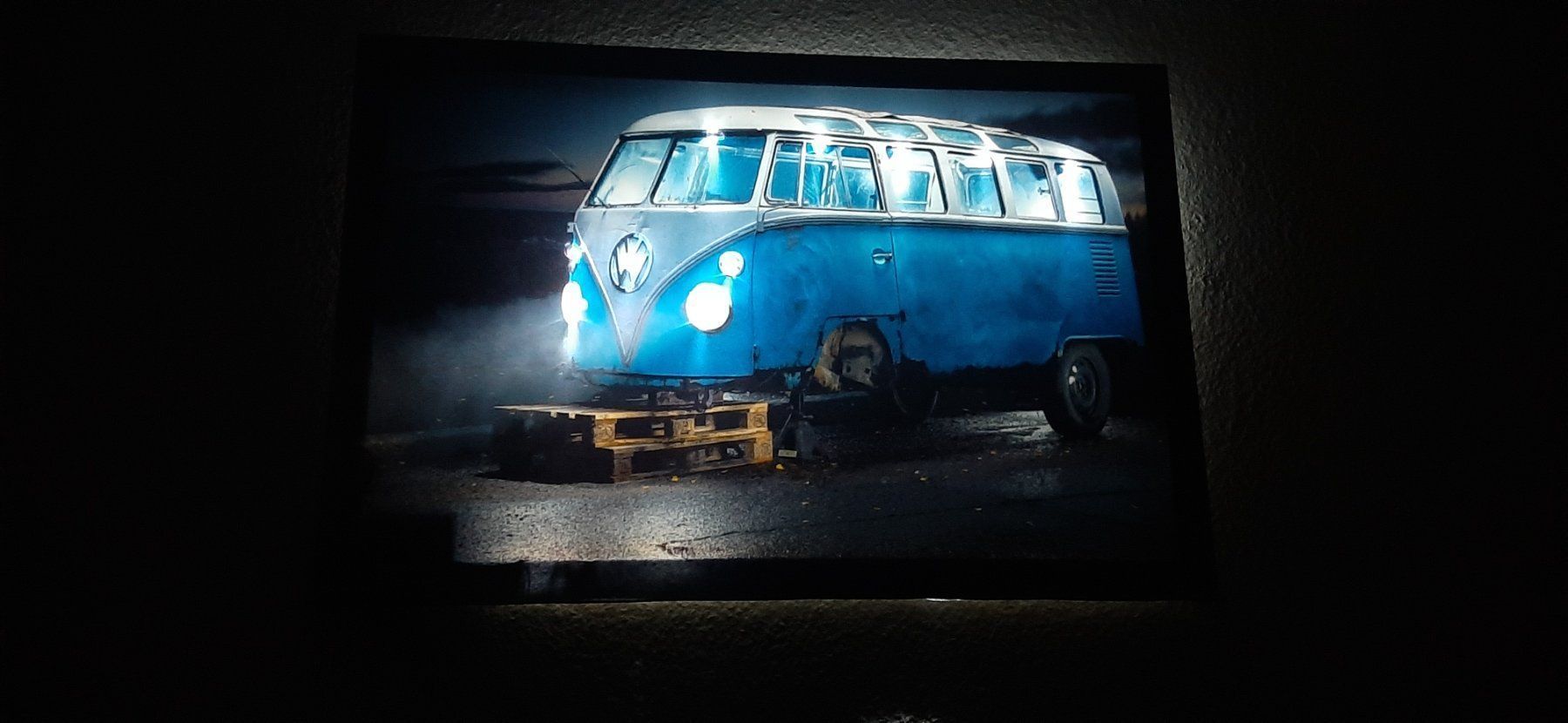Cornici: LED VW T1 Samba Kunstbild – Nuovo e nell'imballaggio originale da Kilchberg ZH venduto da ruedi34 3
